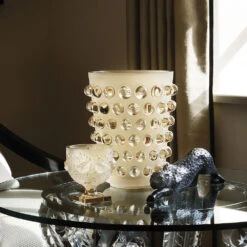 Lalique Mossi Amber 8.25" Vase -Household Products Shop 1002900 a5