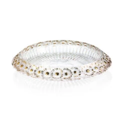 Lalique Marguerites 14" Bowl, Gold