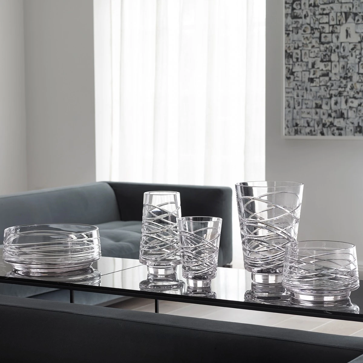 Waterford Crystal Mastercraft Aran 10" Vase 5 Waterford Crystal Mastercraft Aran 10" Vase - Image 3