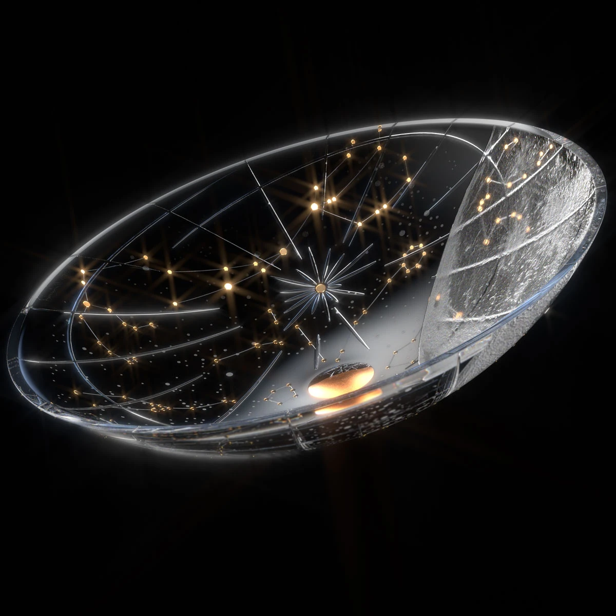 Waterford Mastercraft Stellar Lunar 16" Bowl 4 Waterford Mastercraft Stellar Lunar 16" Bowl - Image 2