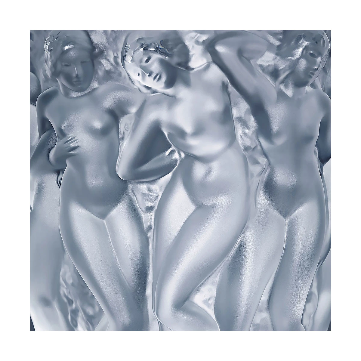 Lalique Bacchantes 5.75" Vase, Clear 4 Lalique Bacchantes 5.75" Vase, Clear - Image 2