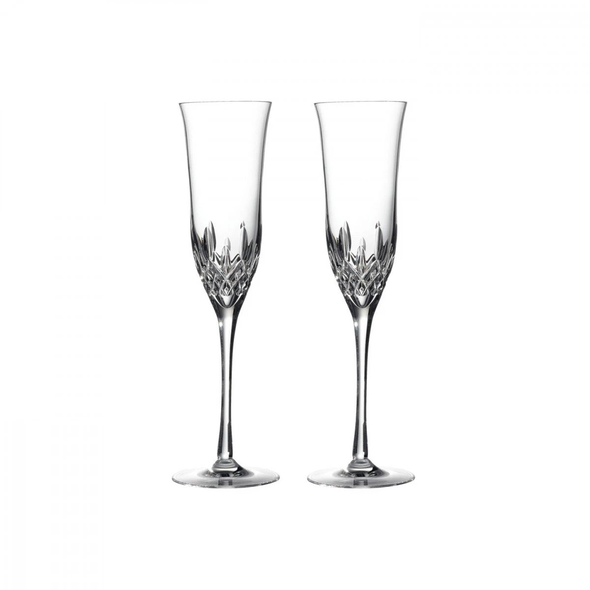 Waterford Crystal Lismore Essence Champagne Flutes, Pair 3 Waterford Crystal Lismore Essence Champagne Flutes, Pair