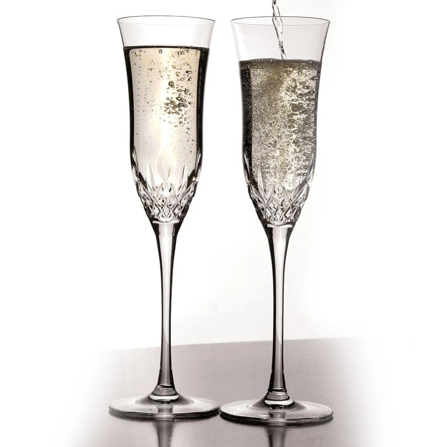 Waterford Crystal Lismore Essence Champagne Flutes, Pair 4 Waterford Crystal Lismore Essence Champagne Flutes, Pair - Image 2