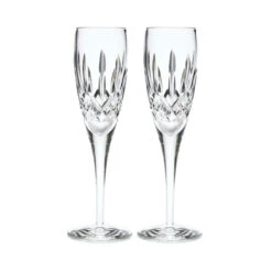 Waterford Crystal Lismore Nouveau Flutes, Pair