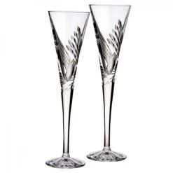 Waterford Crystal, Wishes Beginnings Crystal Flutes, Pair