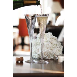 Waterford Lismore Diamond Toasting Flutes, Pair 10 Waterford Lismore Diamond Toasting Flutes, Pair -Household Products Shop 1058234 a5