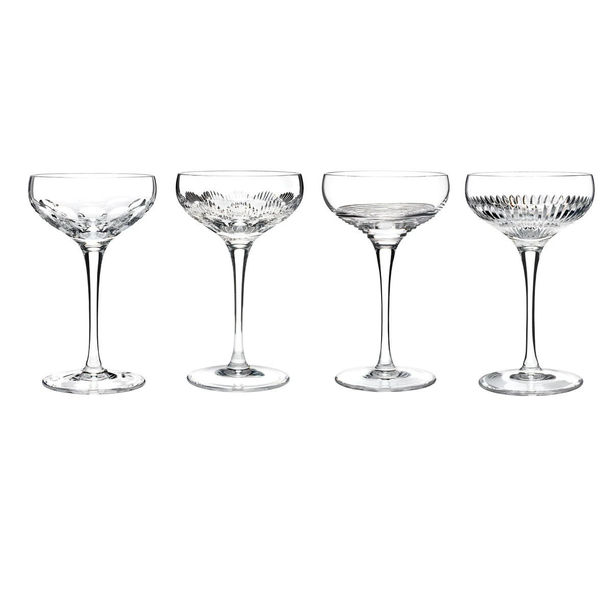 Waterford Mixology Cocktail Coupe Glasses, Set Of Four 3 Waterford Mixology Cocktail Coupe Glasses, Set Of Four