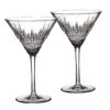 Waterford Crystal Lismore Diamond Martini, Pair
