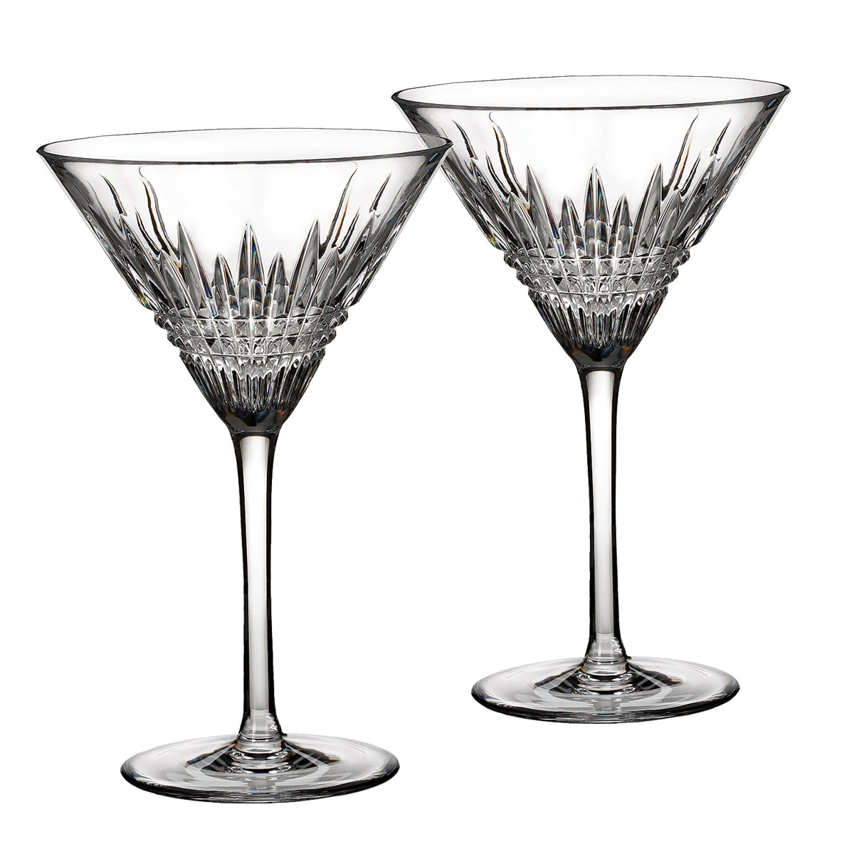 Waterford Crystal Lismore Diamond Martini, Pair 3 Waterford Crystal Lismore Diamond Martini, Pair