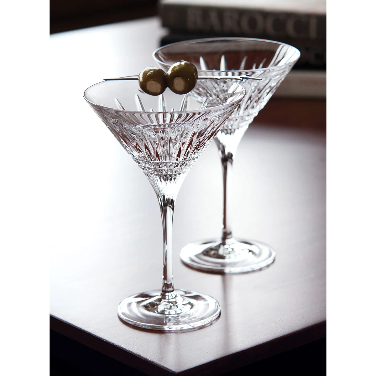 Waterford Crystal Lismore Diamond Martini, Pair 4 Waterford Crystal Lismore Diamond Martini, Pair - Image 2