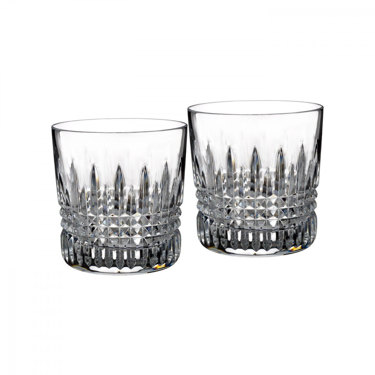 Waterford Lismore Diamond 9 Oz. OF Tumbler, Pair 3 Waterford Lismore Diamond 9 Oz. OF Tumbler, Pair