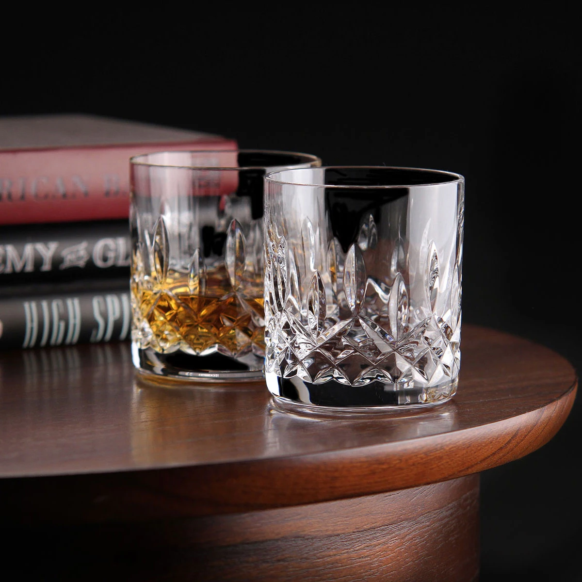 Waterford Crystal, Lismore 5 Oz Straight Sided Whiskey Tumblers, Pair 4 Waterford Crystal, Lismore 5 Oz Straight Sided Whiskey Tumblers, Pair - Image 2