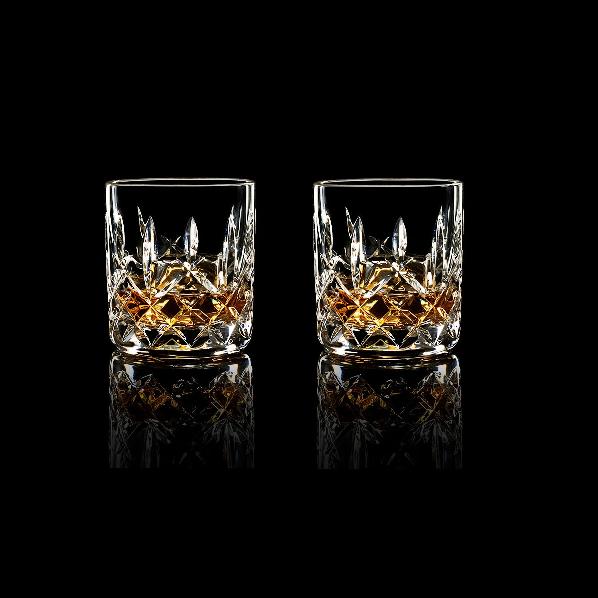 Waterford Crystal, Lismore 5 Oz Straight Sided Whiskey Tumblers, Pair 5 Waterford Crystal, Lismore 5 Oz Straight Sided Whiskey Tumblers, Pair - Image 3
