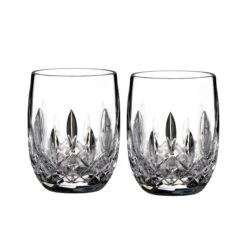 Waterford Crystal, Lismore Rounded Whiskey OF Tumblers, Pair