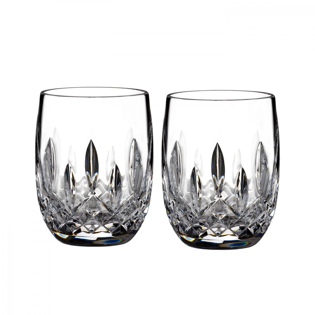 Waterford Crystal, Lismore Rounded Whiskey OF Tumblers, Pair 3 Waterford Crystal, Lismore Rounded Whiskey OF Tumblers, Pair