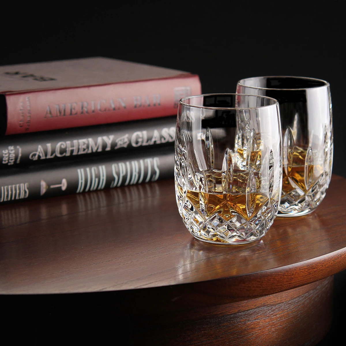 Waterford Crystal, Lismore Rounded Whiskey OF Tumblers, Pair 4 Waterford Crystal, Lismore Rounded Whiskey OF Tumblers, Pair - Image 2