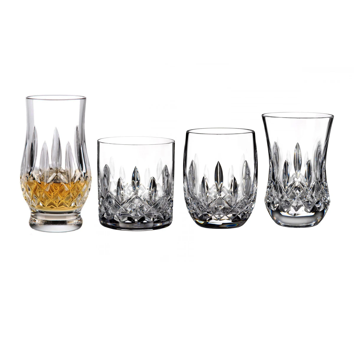 Waterford Crystal Lismore Whiskey Tumblers Mixed Set Of Four 3 Waterford Crystal Lismore Whiskey Tumblers Mixed Set Of Four