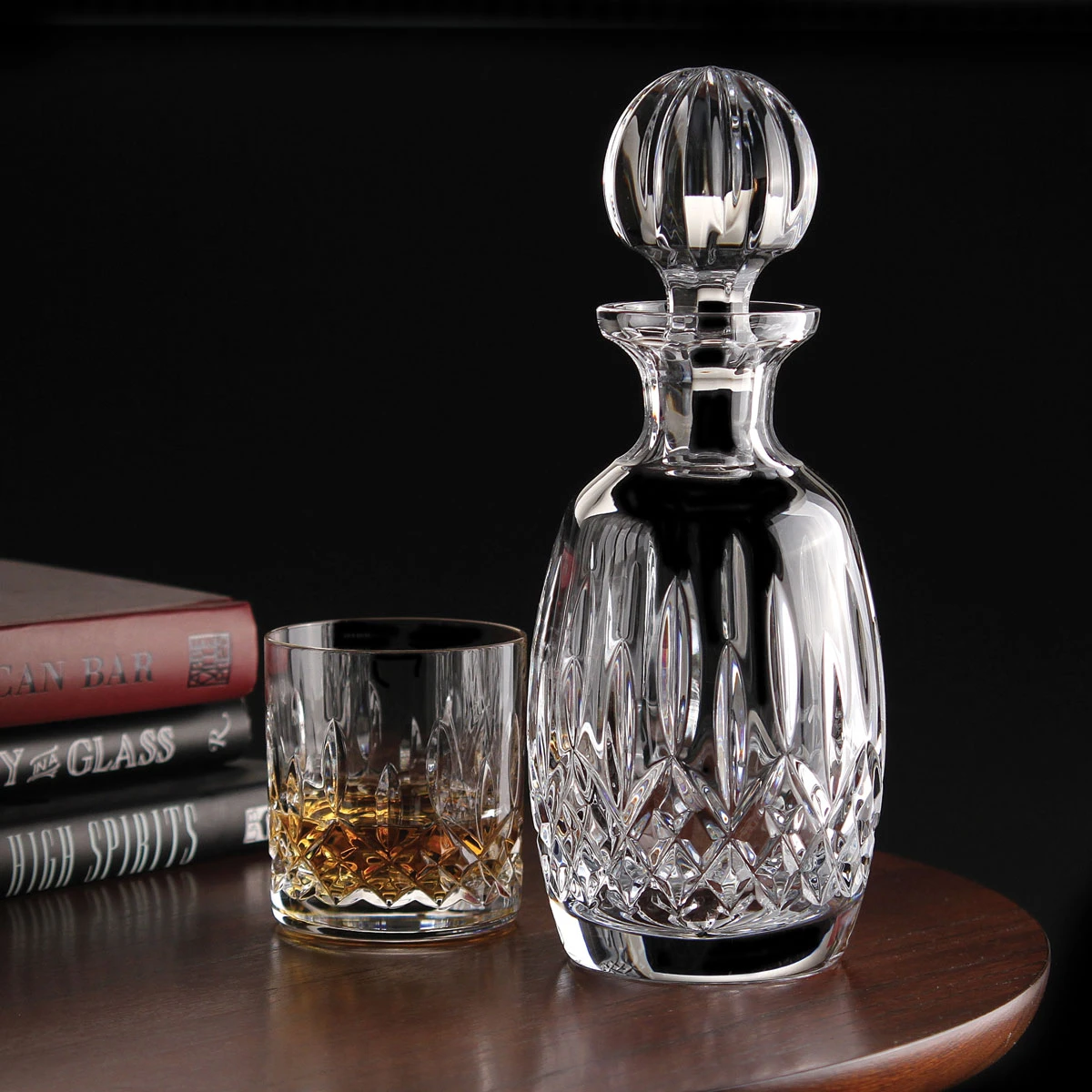 Waterford Lismore Rounded Crystal Decanter 4 Waterford Lismore Rounded Crystal Decanter - Image 2
