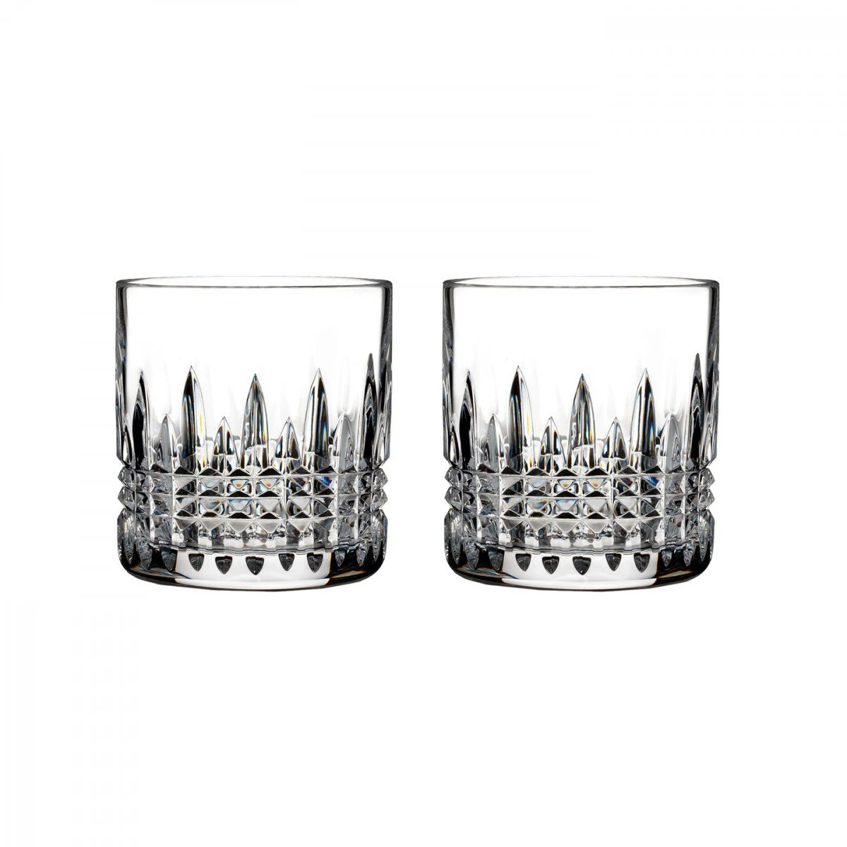 Waterford Lismore Diamond Straight Sided Whiskey Tumblers, Pair 3 Waterford Lismore Diamond Straight Sided Whiskey Tumblers, Pair