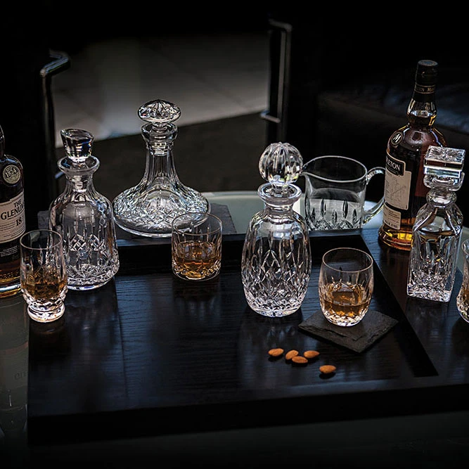 Waterford Crystal, Lismore Connoisseur Square Decanter And Tumbler Set 5 Waterford Crystal, Lismore Connoisseur Square Decanter And Tumbler Set - Image 3