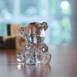 Waterford Giftology Teddy Bear On Baby Block Paperweight -Household Products Shop 1058427 a2