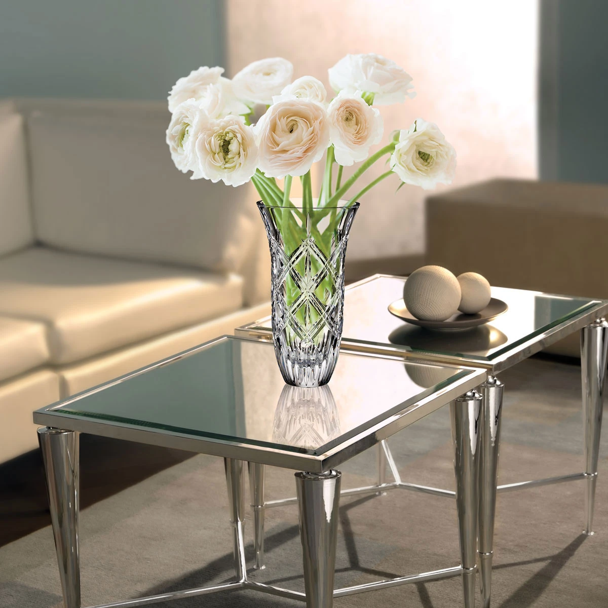 Marquis By Waterford Lacey 9" Crystal Vase 4 Marquis By Waterford Lacey 9" Crystal Vase - Image 2
