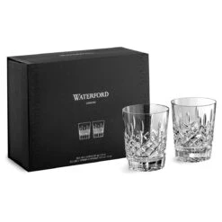 Waterford Crystal Lismore 12 Oz Double Old Fashion DOF Tumbler Glasses, Pair -Household Products Shop 1058536 a6