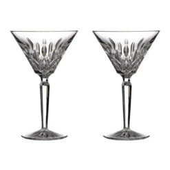 Waterford Crystal Lismore Martini Glasses, Pair