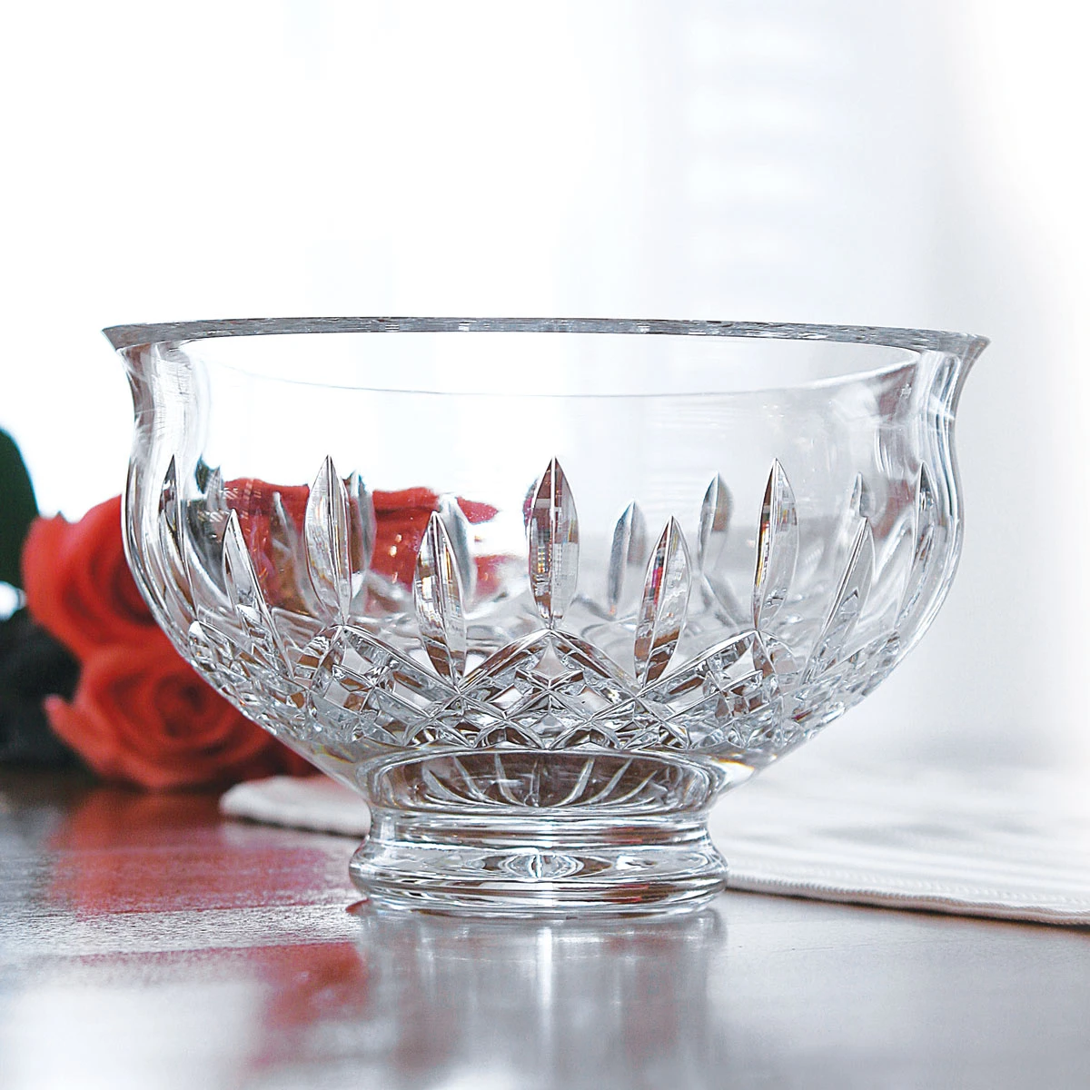 Waterford Lismore Footed 8" Crystal Bowl 4 Waterford Lismore Footed 8" Crystal Bowl - Image 2