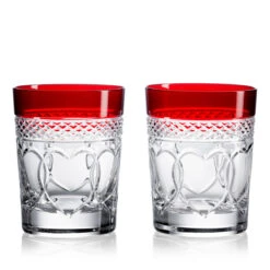 Waterford Crystal TS Gift Of Love Red DOF Pair