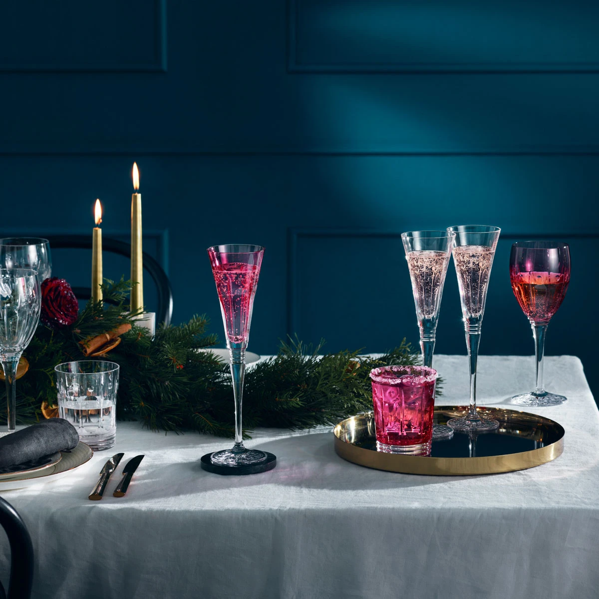 Waterford Crystal Winter Wonders, Winter Rose DOF Clear Pair 4 Waterford Crystal Winter Wonders, Winter Rose DOF Clear Pair - Image 2