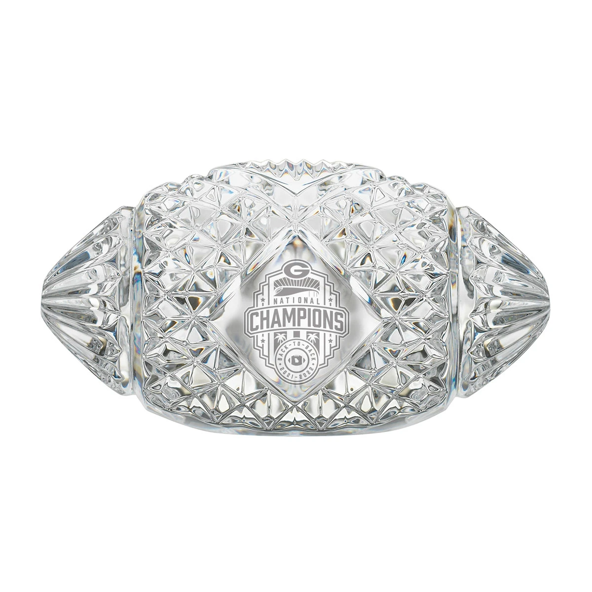 Waterford 2022 Season College Football National Champions Georgia Paperweight 3 Waterford 2022 Season College Football National Champions Georgia Paperweight