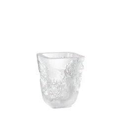 Lalique Small Pivoines 5.5" Vase
