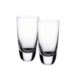 Villeroy And Boch American Bar Straight Bourbon Highball Tumbler Glasses, Pair