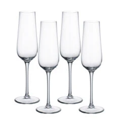Villeroy And Boch Purismo Special Champagne Flute, Set Of Four