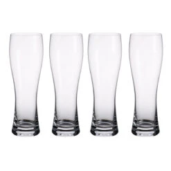 Villeroy And Boch Purismo Beer Pilsner Glasses, Set Of Four