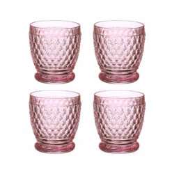 Villeroy And Boch Boston Colored DOF, Tumbler Set Of 4 Rose