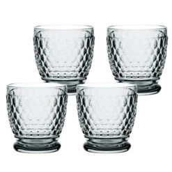 Villeroy And Boch Boston Colored Double Old Fashioned Smoke Set Of 4