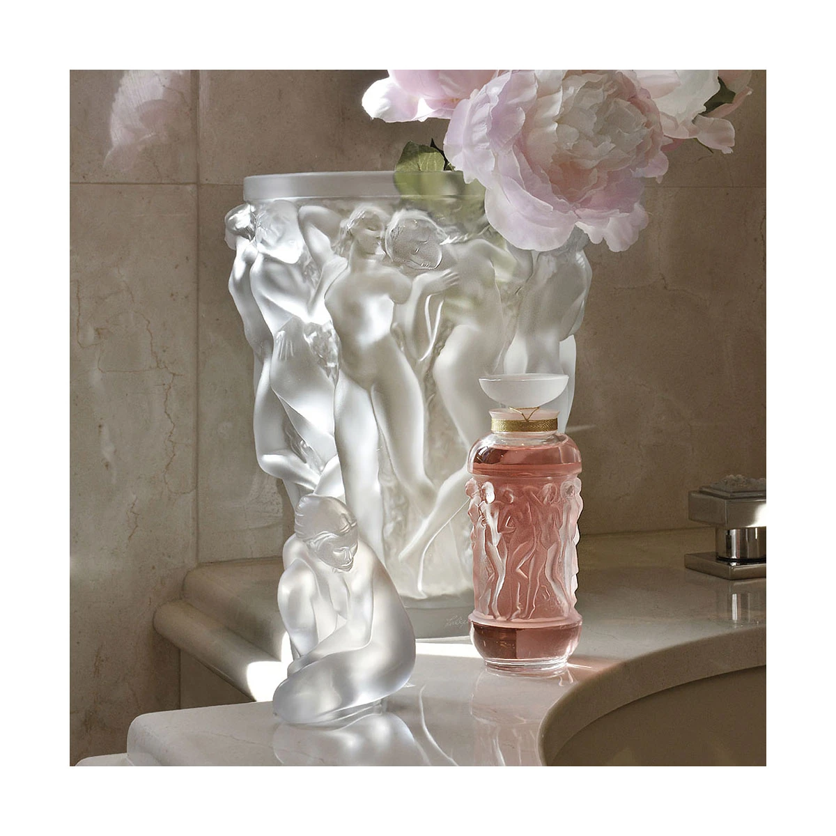 Lalique Bacchantes 9.5" Vase, Clear 4 Lalique Bacchantes 9.5" Vase, Clear - Image 2
