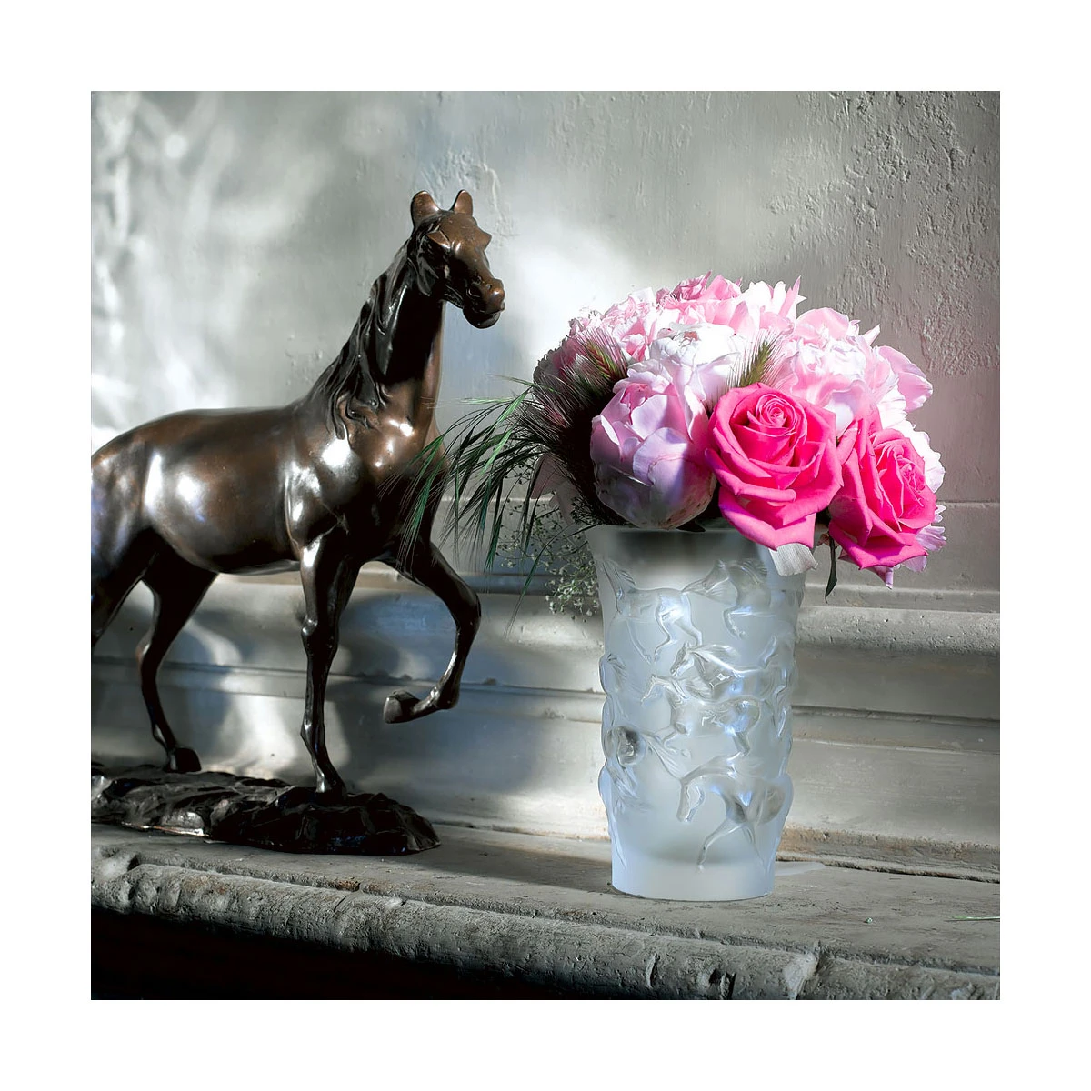 Lalique Mustang 7" Vase 4 Lalique Mustang 7" Vase - Image 2