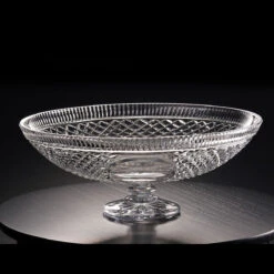 Cashs Ireland, Crystal Trophy, 16 1/2" Blank Panel Footed Bowl