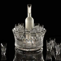 Waterford Crystal, House Of Waterford Lismore Diamond 12" Bowl Vodka Chill Set -Household Products Shop 164621 w lisdiam vodaset141200