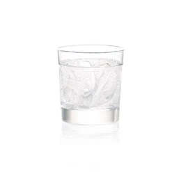 Lalique Owl Whiskey Tumbler, Pair