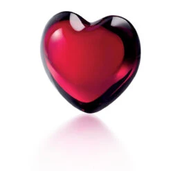Baccarat Crystal, Puffed Cupid Heart, Ruby -Household Products Shop 1761585B a4