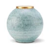Aerin Calinda 6.1" Round Vase, Blue Grotto, Gold -Household Products Shop 19120012AE a1