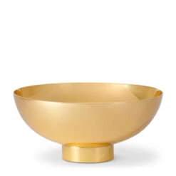 Aerin Sintra Footed Bowl, Medium, Gold