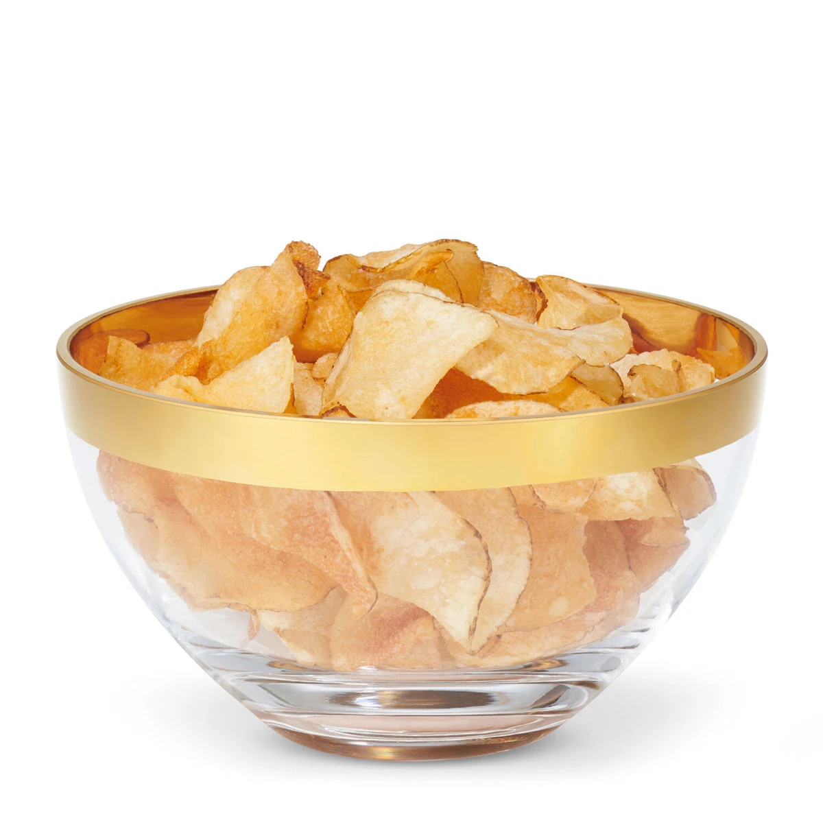 Aerin Gabriel Large Crystal Bowl, Clear, Gold 4 Aerin Gabriel Large Crystal Bowl, Clear, Gold - Image 2