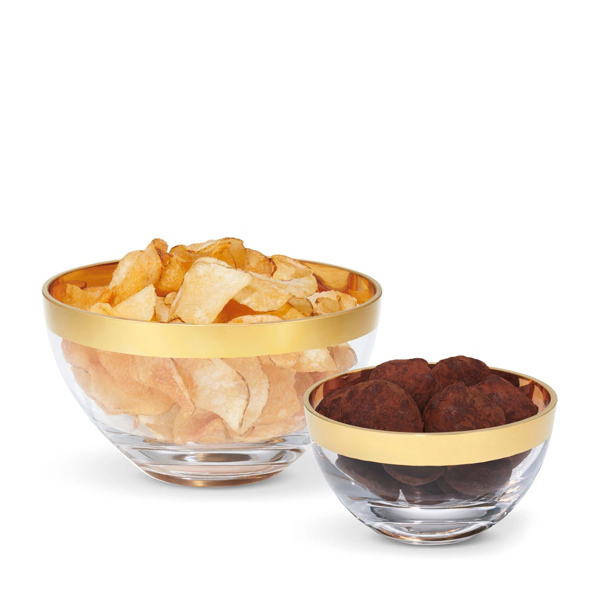 Aerin Gabriel Large Crystal Bowl, Clear, Gold 5 Aerin Gabriel Large Crystal Bowl, Clear, Gold - Image 3