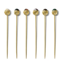 Aerin Martina Cocktail Picks Only, Set Of 6, Multi