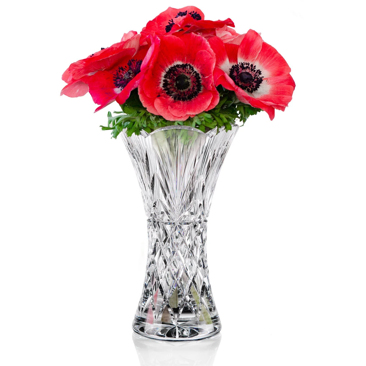 Cashs Ireland, Crystal Art Collection Annestown 8" Scalloped Vase 4 Cashs Ireland, Crystal Art Collection Annestown 8" Scalloped Vase - Image 2